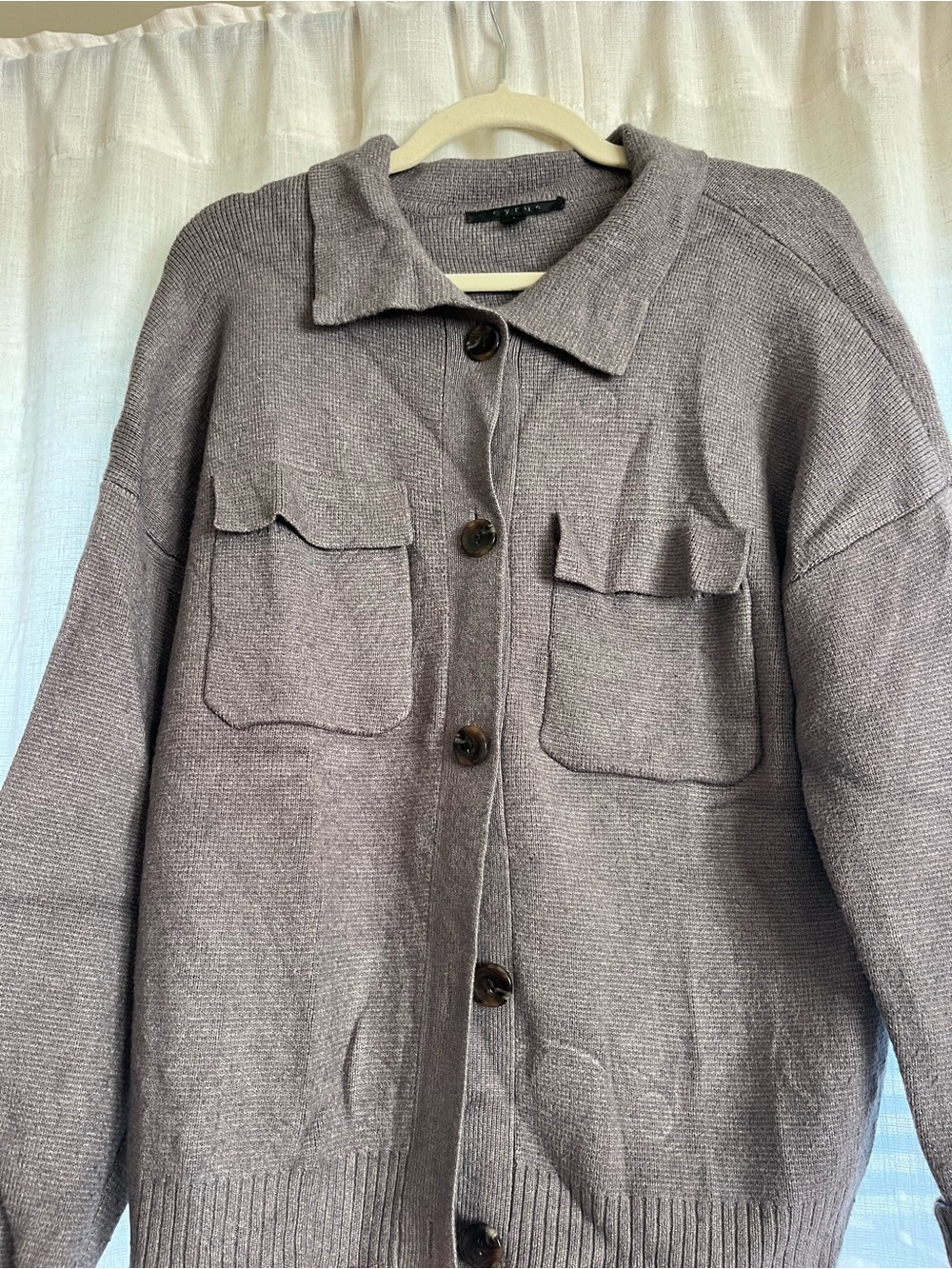 Women's Oversized Knit sweater- Gray